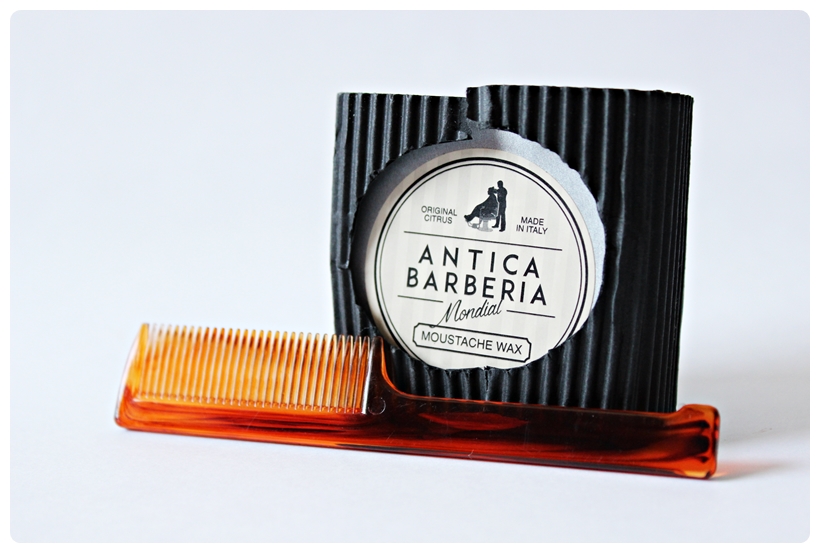 wąsów – Moustache wosku 1908 Barberia) Mondial (Antica recenzja do Wax